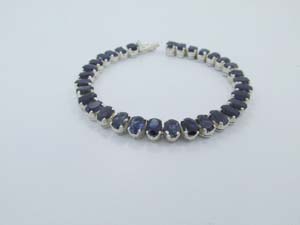 Iolite Silver Bracelet 